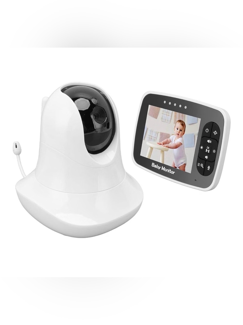 White Wireless Video Baby Monitor